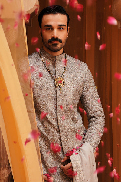 Republic By Omar Farooq | Sherwani Couture | "Ahmer" Sherwani -  Republic by Omar Farooq SHERWANI COUTURE - Original Designer Dress - House of Maryam