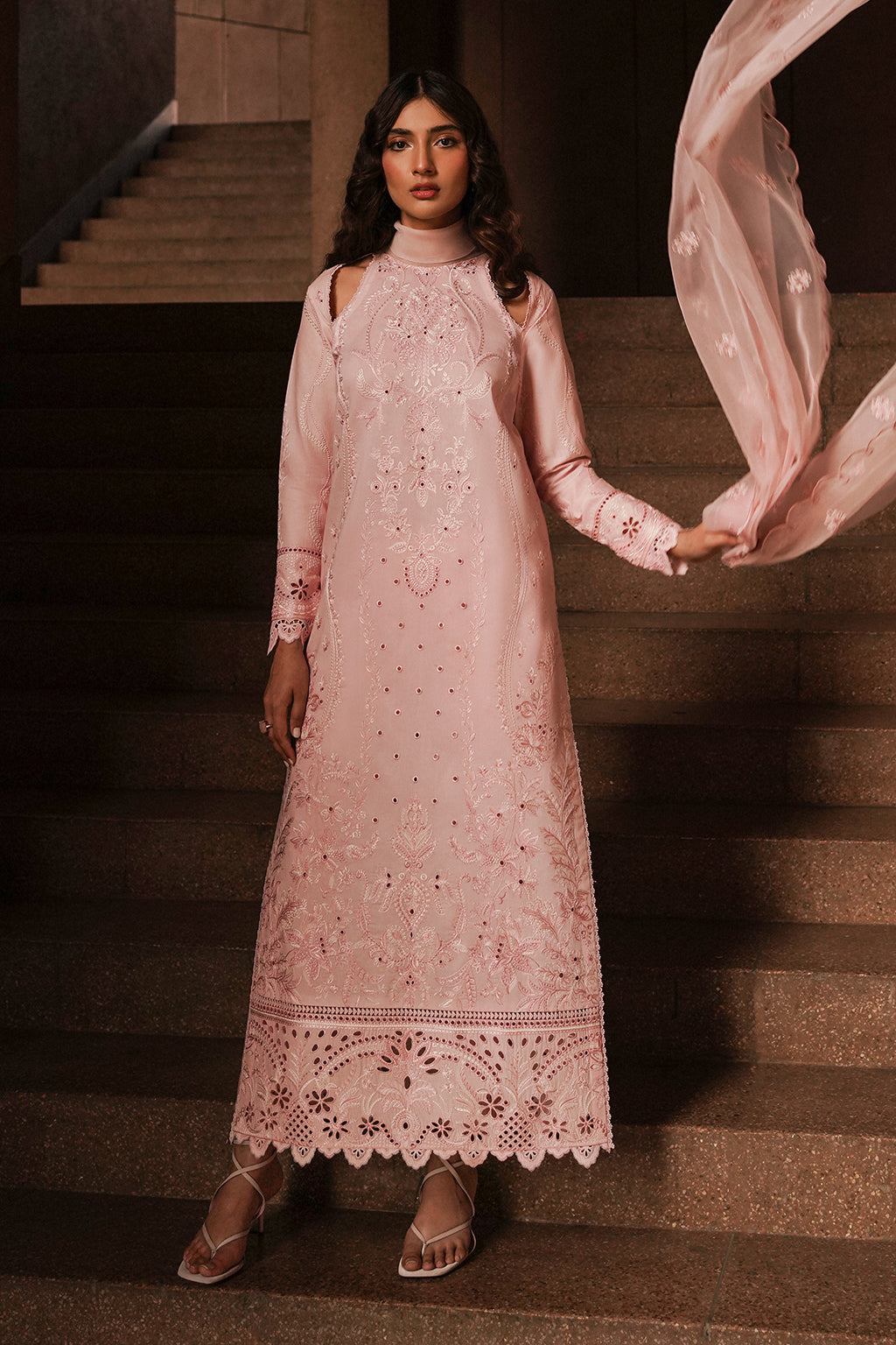 Afrozeh | Chikankari Lawn 24 | Rosella by Designer Afrozeh - House of Maryam - Pakistani Designer Ethnic Wear in {{ shop.shopifyCountryName }}