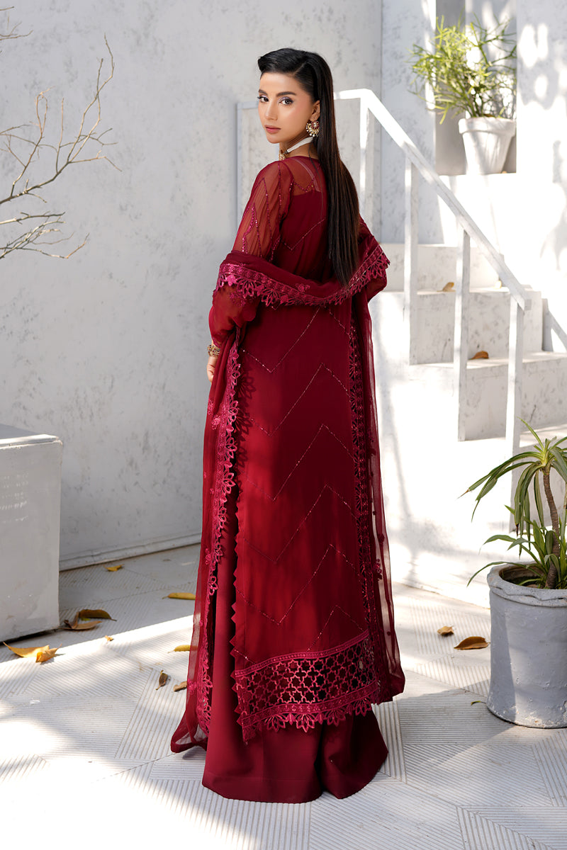 Maryams | Afsaneh Luxury Chiffon | Gulbahar -  Maryams  - Original Designer Dress - House of Maryam