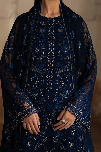 Lavish Premium | Hamsafar Luxury Chiffon | Midnight Blue