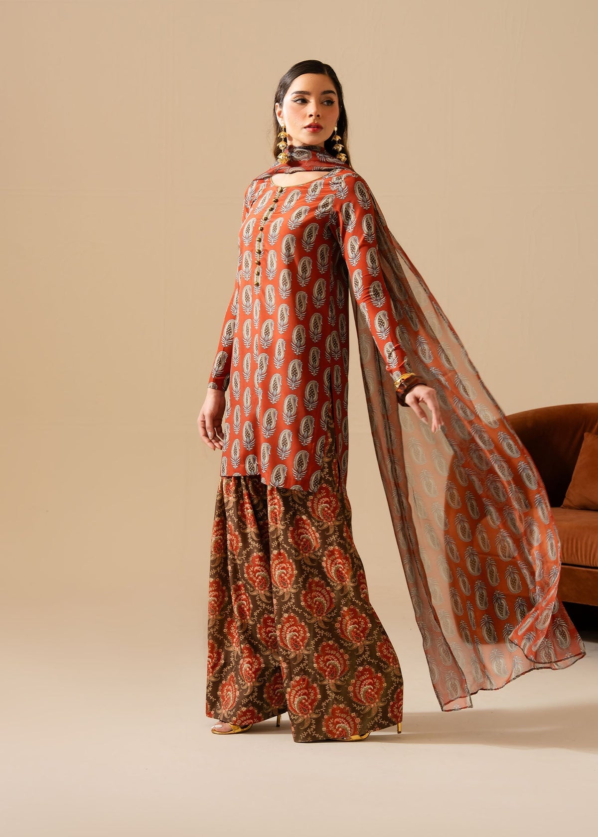 Maria Osama Khan | Retro Vol 3 | Lara -  Maria Osama Khan Ladies Clothes - Original Designer Dress - House of Maryam