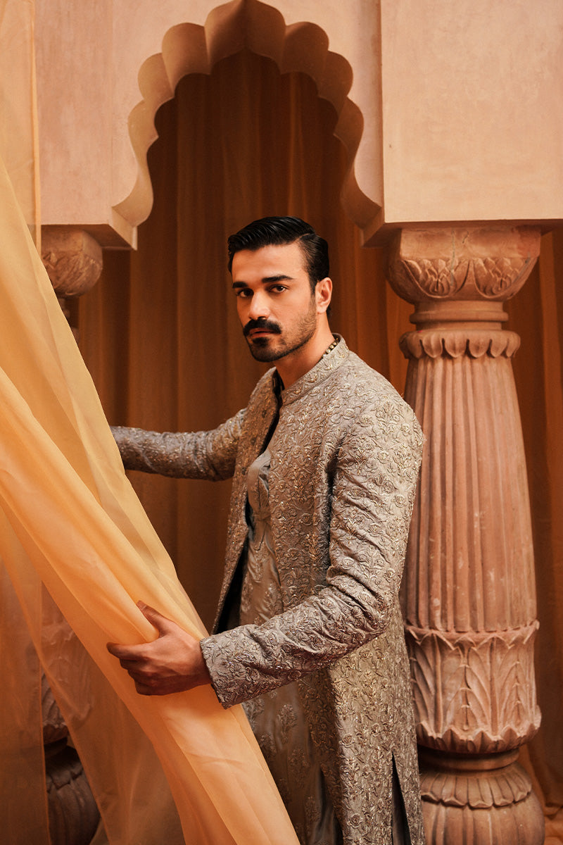 Republic By Omar Farooq | Luxury Rtw | "Ahmer" Kurta Pajama -  Republic by Omar Farooq Luxury RTW - Original Designer Dress - House of Maryam