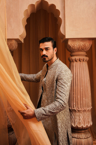 Republic By Omar Farooq | Luxury Rtw | "Ahmer" Kurta Pajama -  Republic by Omar Farooq Luxury RTW - Original Designer Dress - House of Maryam