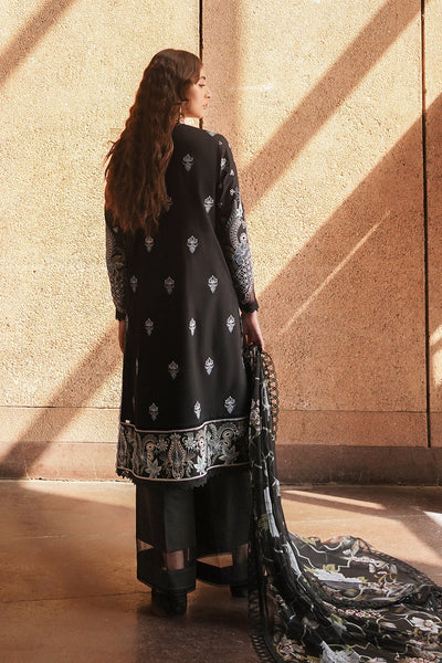 Afrozeh | Chikankari Lawn 24 | Caviar -  Afrozeh Luxury - Original Designer Dress - House of Maryam