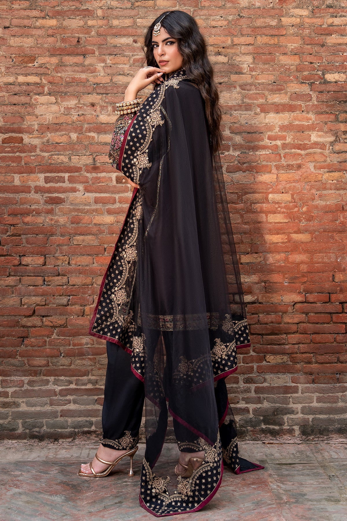 Charizma | Festive Pret | 3-PC Embroidered Raw Silk CMA-6-383, image 2