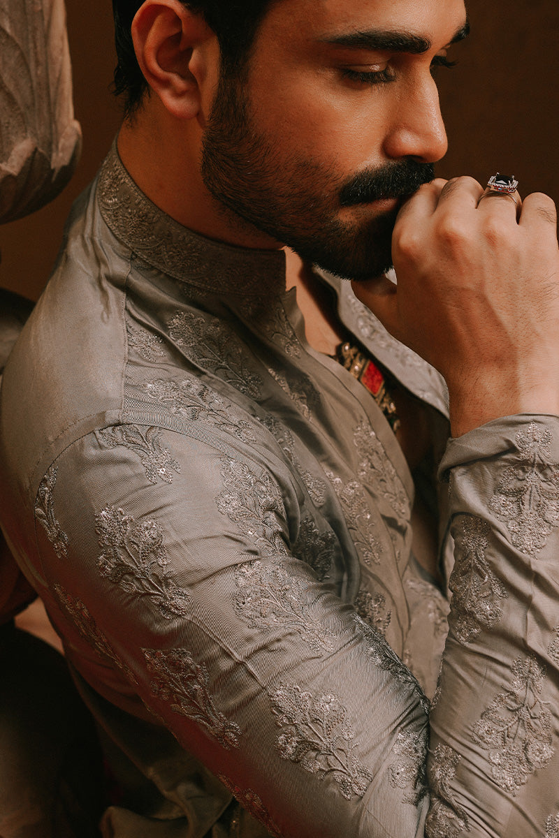 Republic By Omar Farooq | Luxury Rtw | "Ahmer" Kurta Pajama -  Republic by Omar Farooq Luxury RTW - Original Designer Dress - House of Maryam