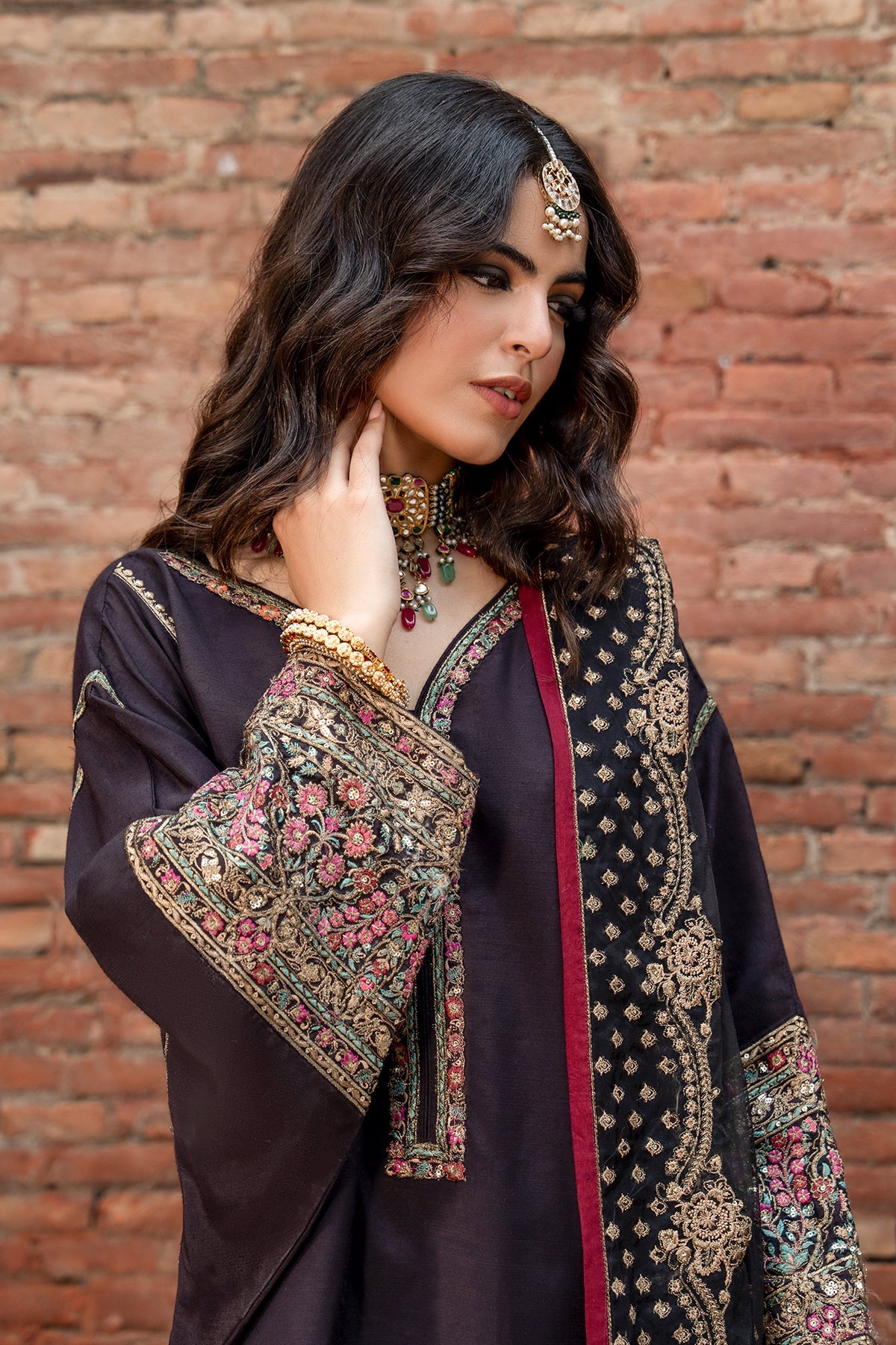 Charizma | Festive Pret | 3-PC Embroidered Raw Silk CMA-6-383, image 3