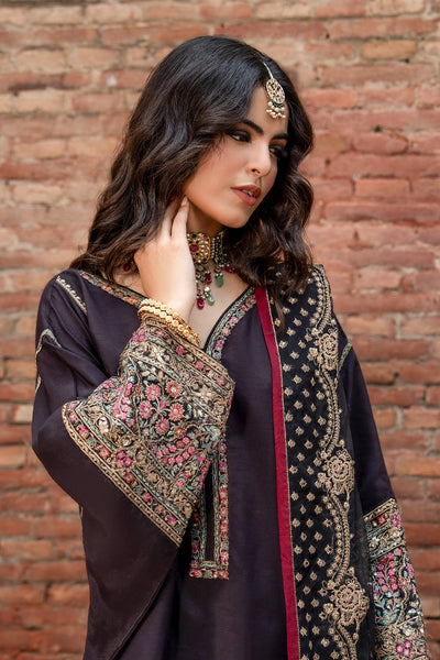 Charizma | Festive Pret | 3-PC Embroidered Raw Silk CMA-6-383