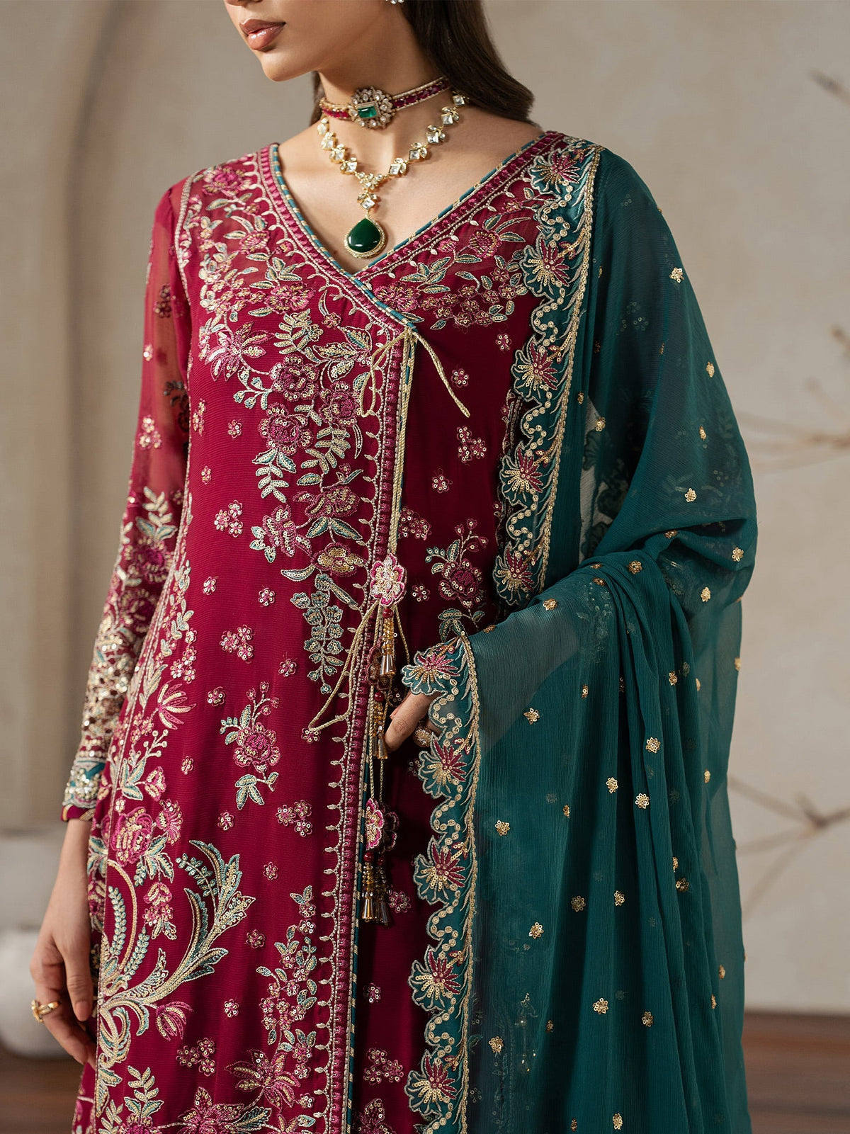 Gulaal | Inaaya Embroidered Chiffon 26 |Jinaan, image 5
