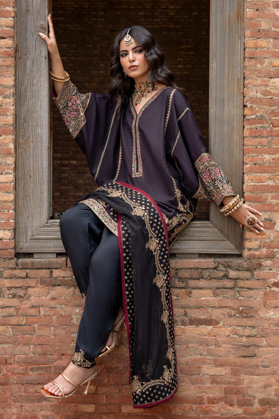 Charizma | Festive Pret | 3-PC Embroidered Raw Silk CMA-6-383