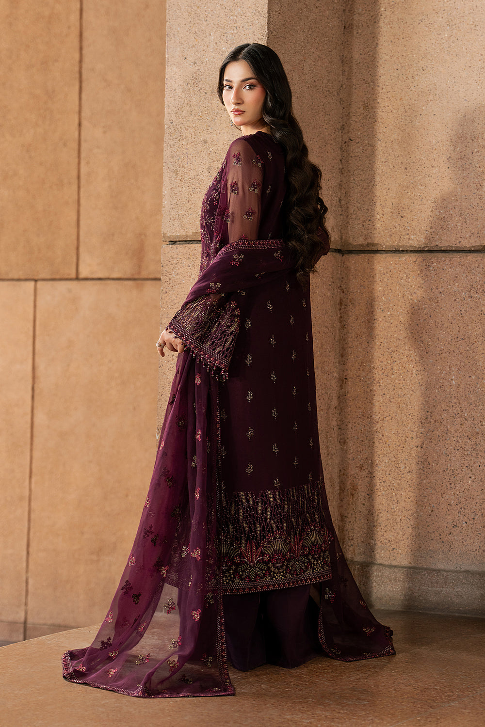 Lavish Premium | Lazawal Formals | MAROON MAJESTY, image 2