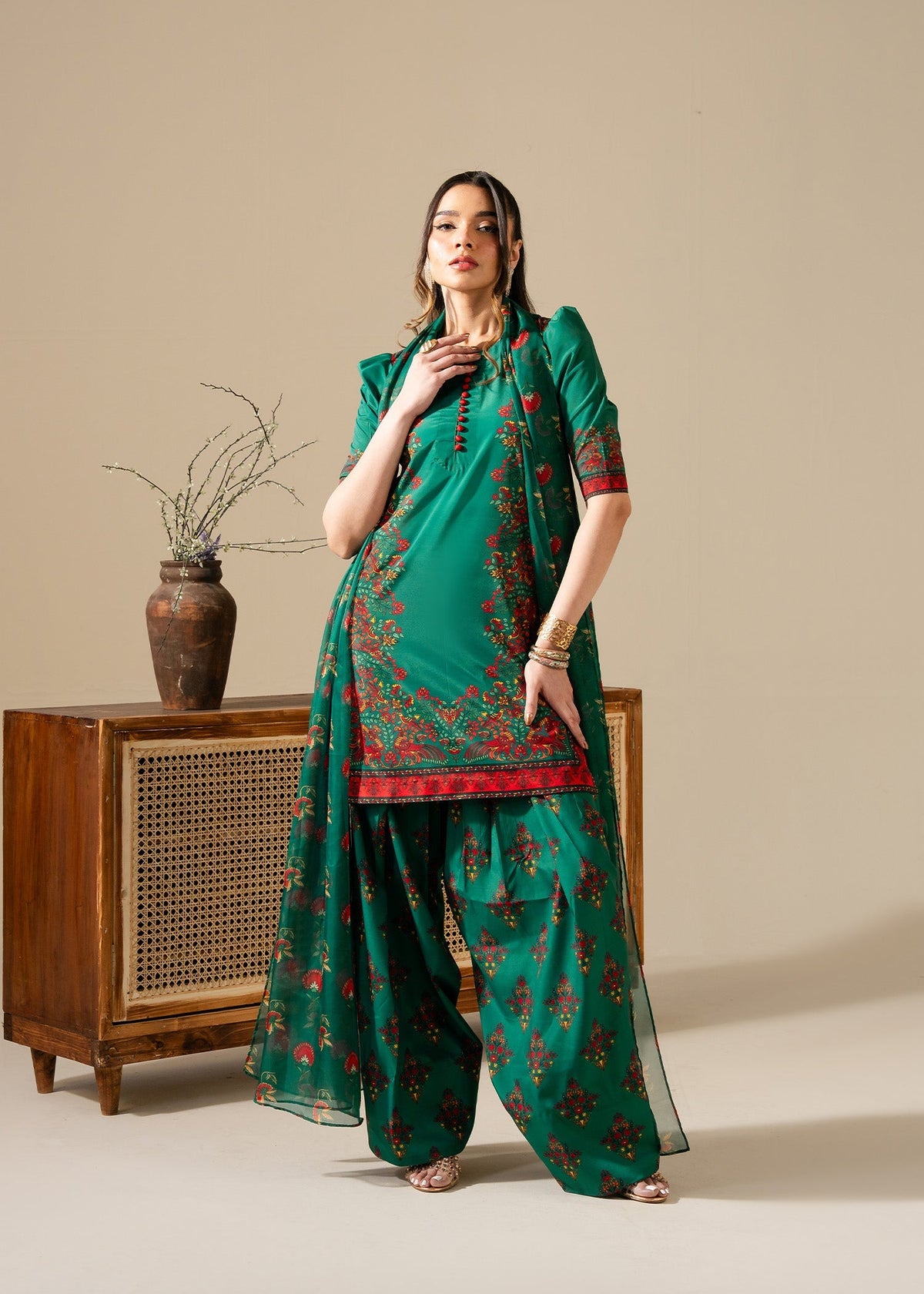 Maria Osama Khan | Retro Vol 3 | Vivian -  Maria Osama Khan Ladies Clothes - Original Designer Dress - House of Maryam