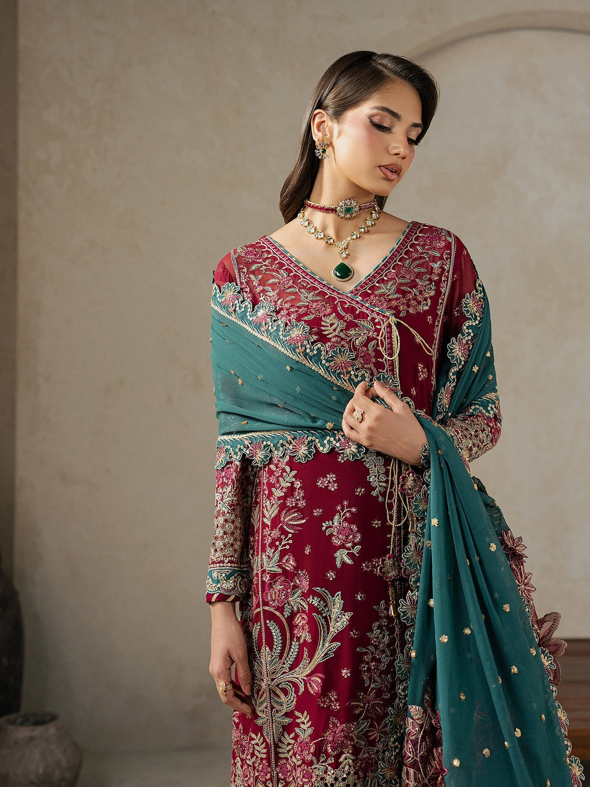 Gulaal | Inaaya Embroidered Chiffon 26 |Jinaan, image 7