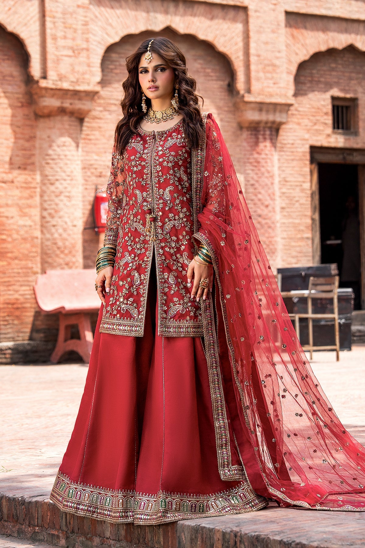 Charizma | Festive Pret | 3-PC Embroidered Raw Silk CMA-6-438, image 4