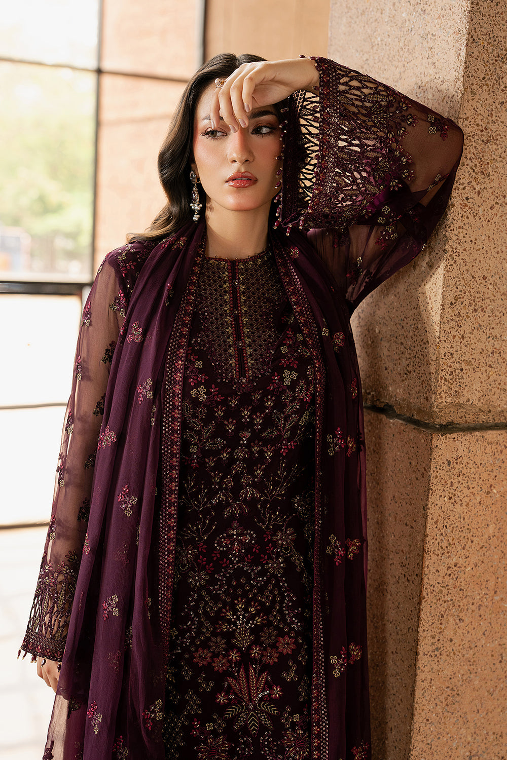 Lavish Premium | Lazawal Formals | MAROON MAJESTY, image 3