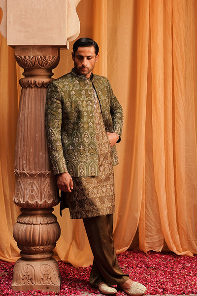 Republic By Omar Farooq | Luxury Rtw | "Rayan" Kurta Pajama -  Republic by Omar Farooq Luxury RTW - Original Designer Dress - House of Maryam