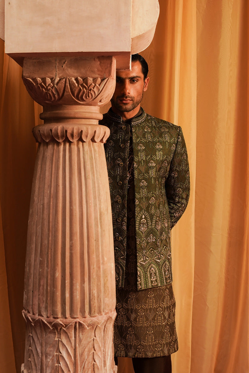 Republic By Omar Farooq | Luxury Rtw | "Rayan" Kurta Pajama -  Republic by Omar Farooq Luxury RTW - Original Designer Dress - House of Maryam