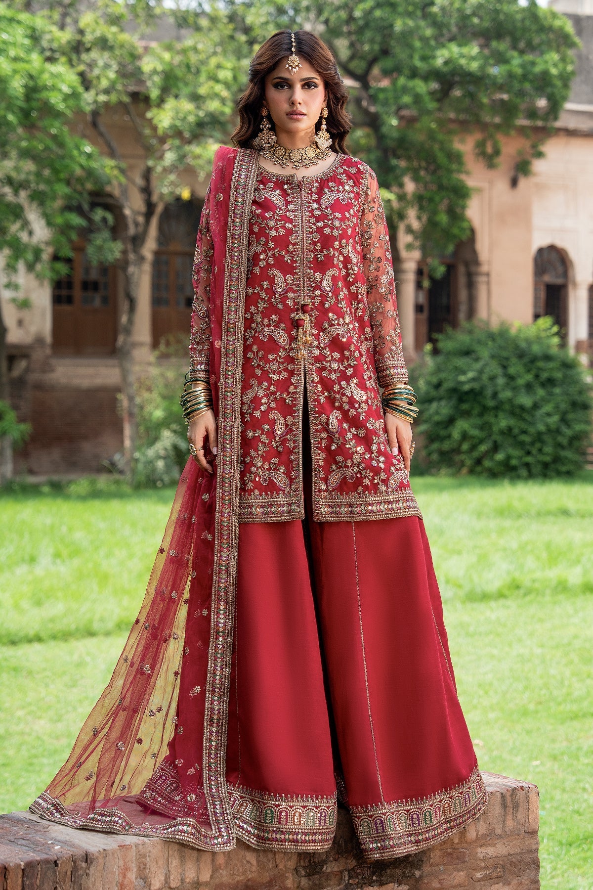 Charizma | Festive Pret | 3-PC Embroidered Raw Silk CMA-6-438