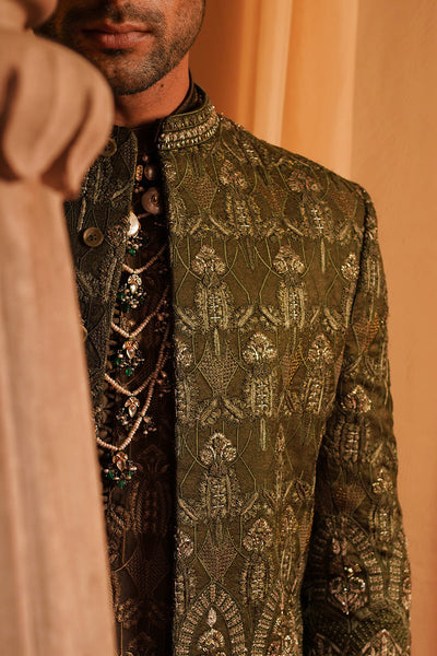 Republic By Omar Farooq | Bandhgala Suit | "Rayan" Bandhgala Jacket -  Republic by Omar Farooq Bandhgala Suit - Original Designer Dress - House of Maryam