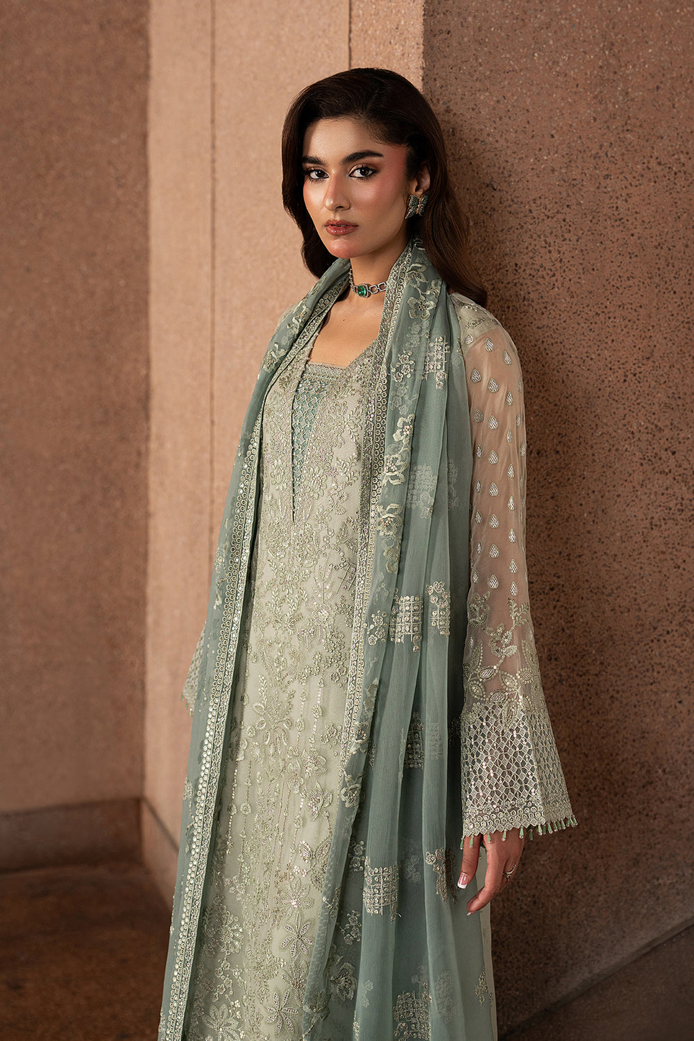 Lavish Premium | Lazawal Formals | PISTACHIO PEARL, image 4