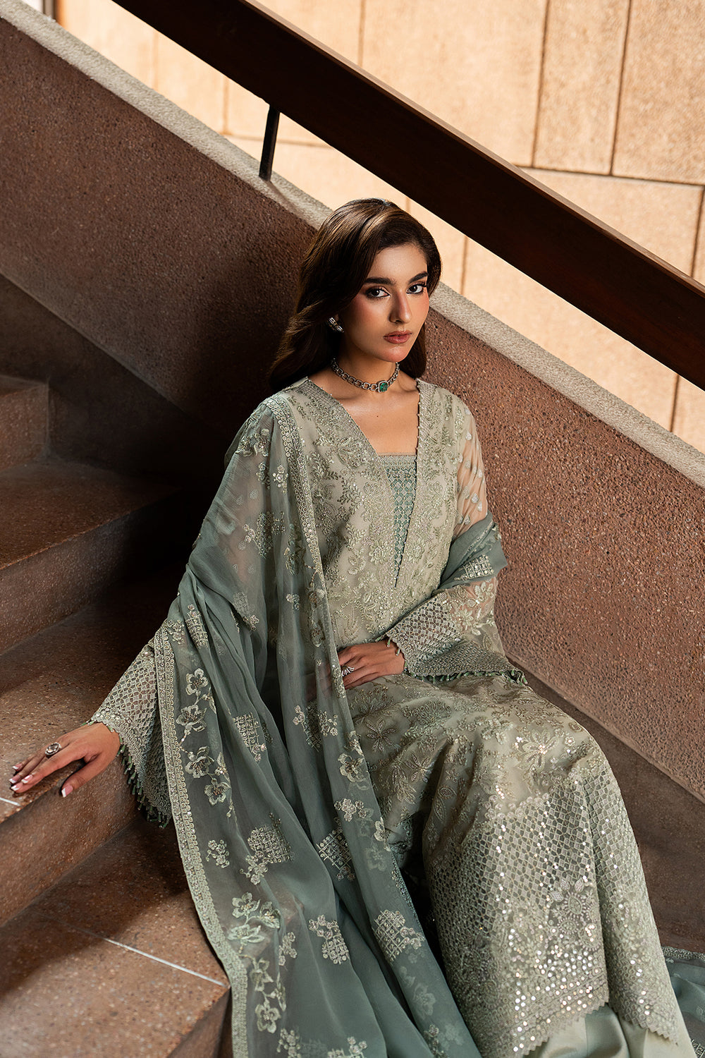 Lavish Premium | Lazawal Formals | PISTACHIO PEARL, image 5