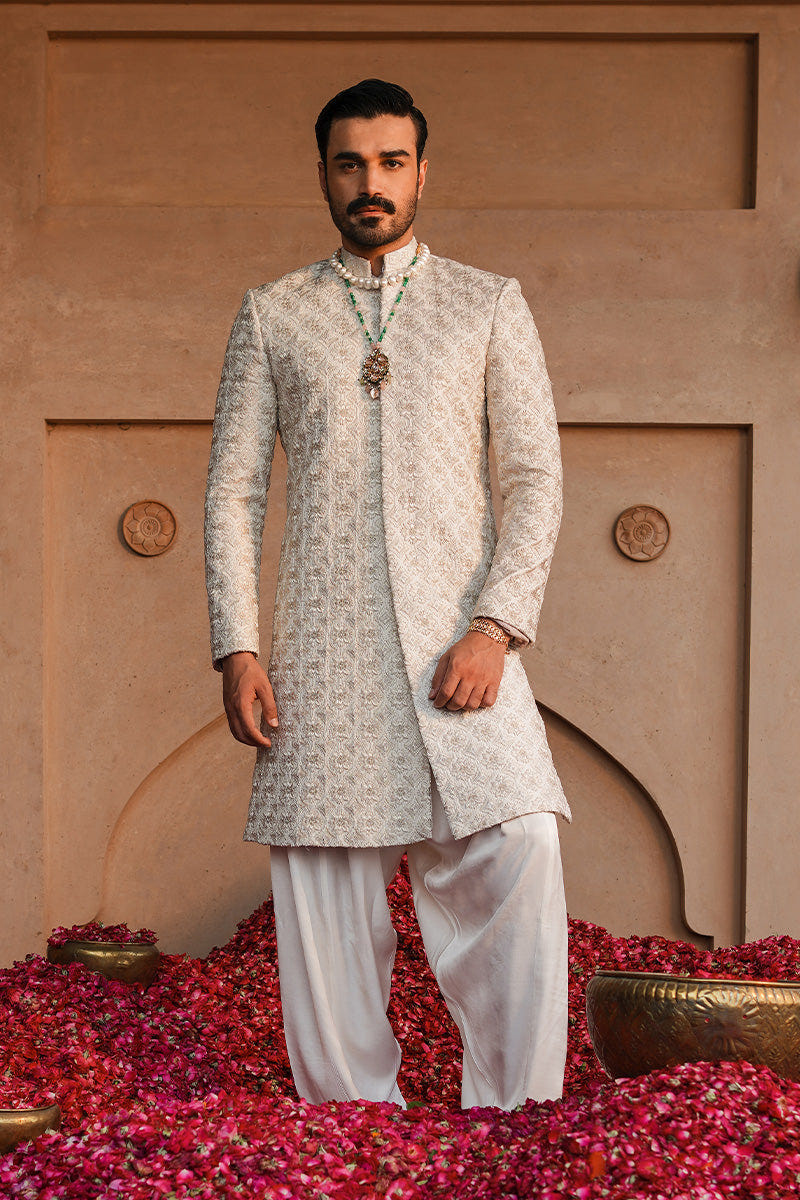 Republic By Omar Farooq | Sherwani Couture | "Hadi Sherwani" -  Republic by Omar Farooq SHERWANI COUTURE - Original Designer Dress - House of Maryam