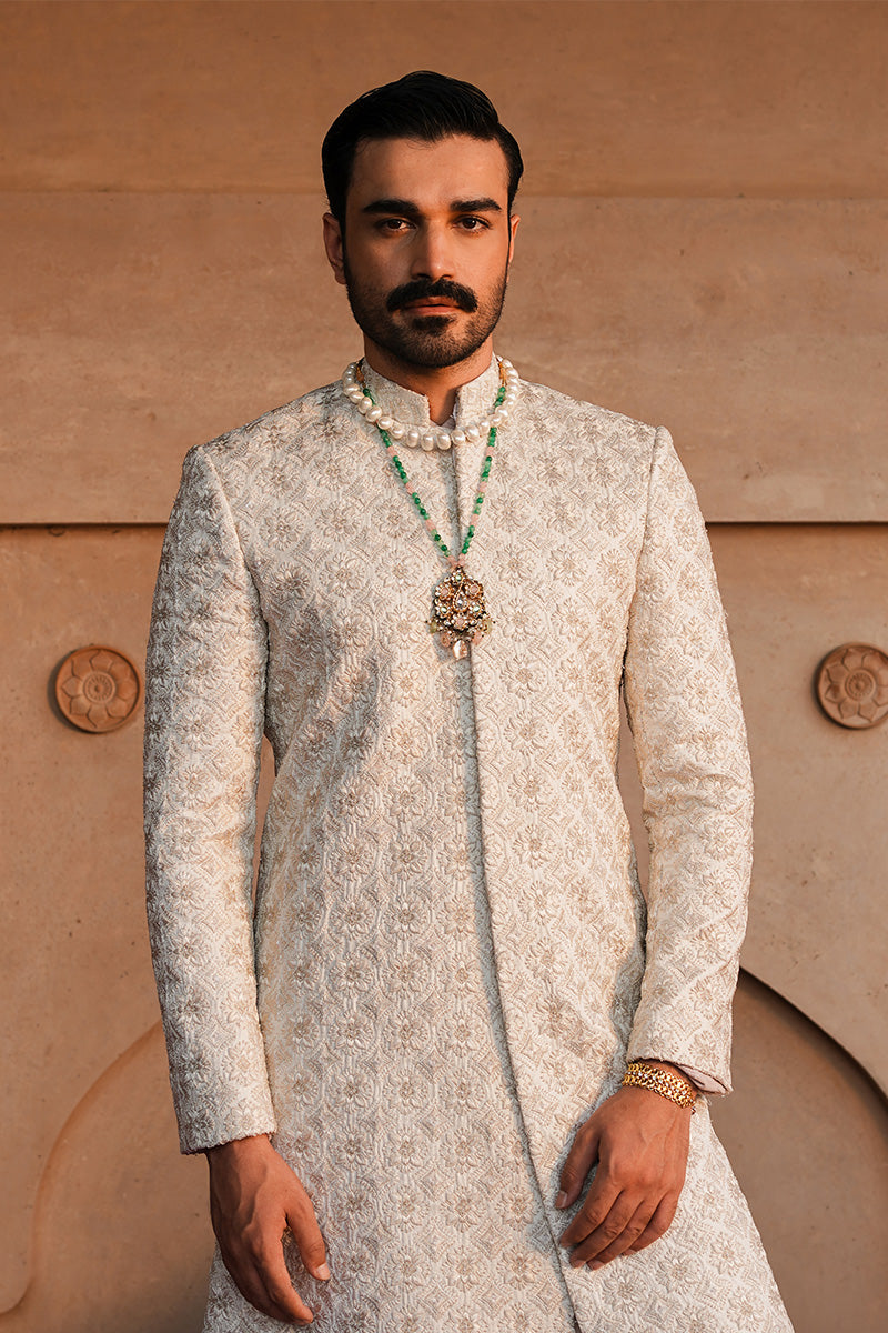 Republic By Omar Farooq | Sherwani Couture | "Hadi Sherwani" -  Republic by Omar Farooq SHERWANI COUTURE - Original Designer Dress - House of Maryam