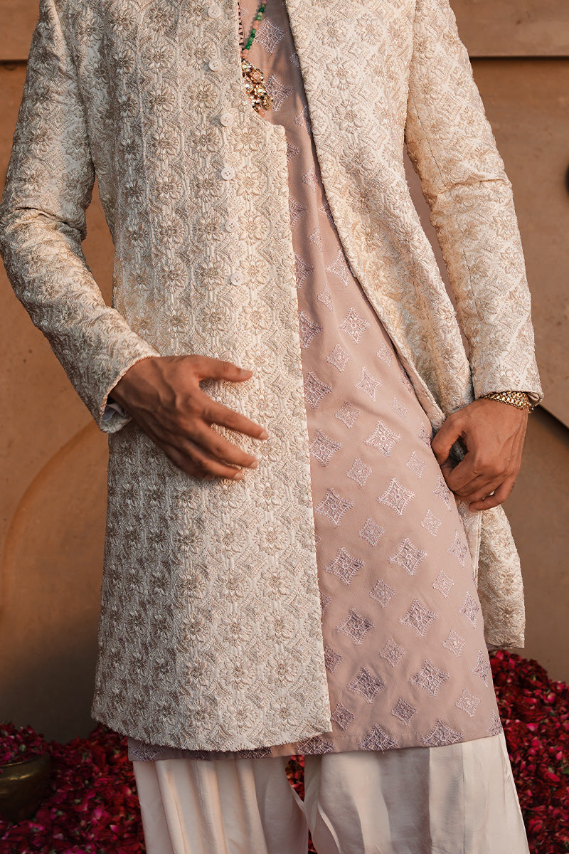 Republic By Omar Farooq | Sherwani Couture | "Hadi Sherwani" -  Republic by Omar Farooq SHERWANI COUTURE - Original Designer Dress - House of Maryam