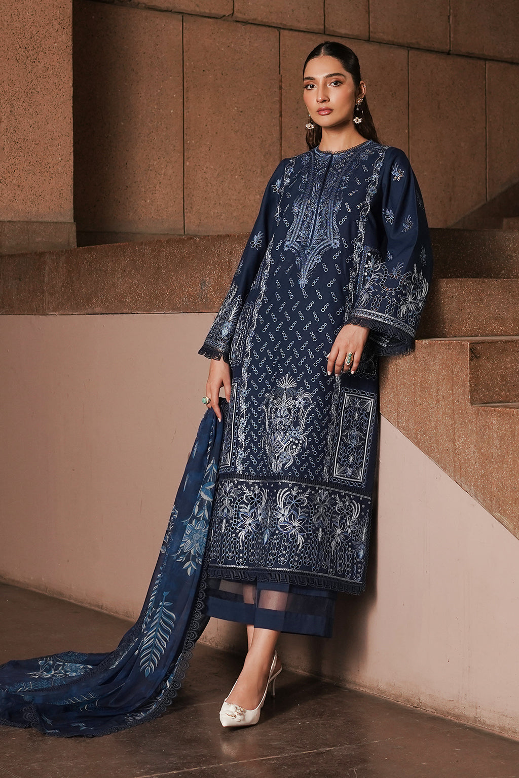 Afrozeh | Chikankari Lawn 24 | Capri -  Afrozeh Luxury - Original Designer Dress - House of Maryam