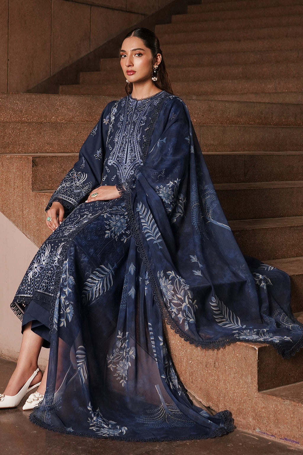 Afrozeh | Chikankari Lawn 24 | Capri -  Afrozeh Luxury - Original Designer Dress - House of Maryam