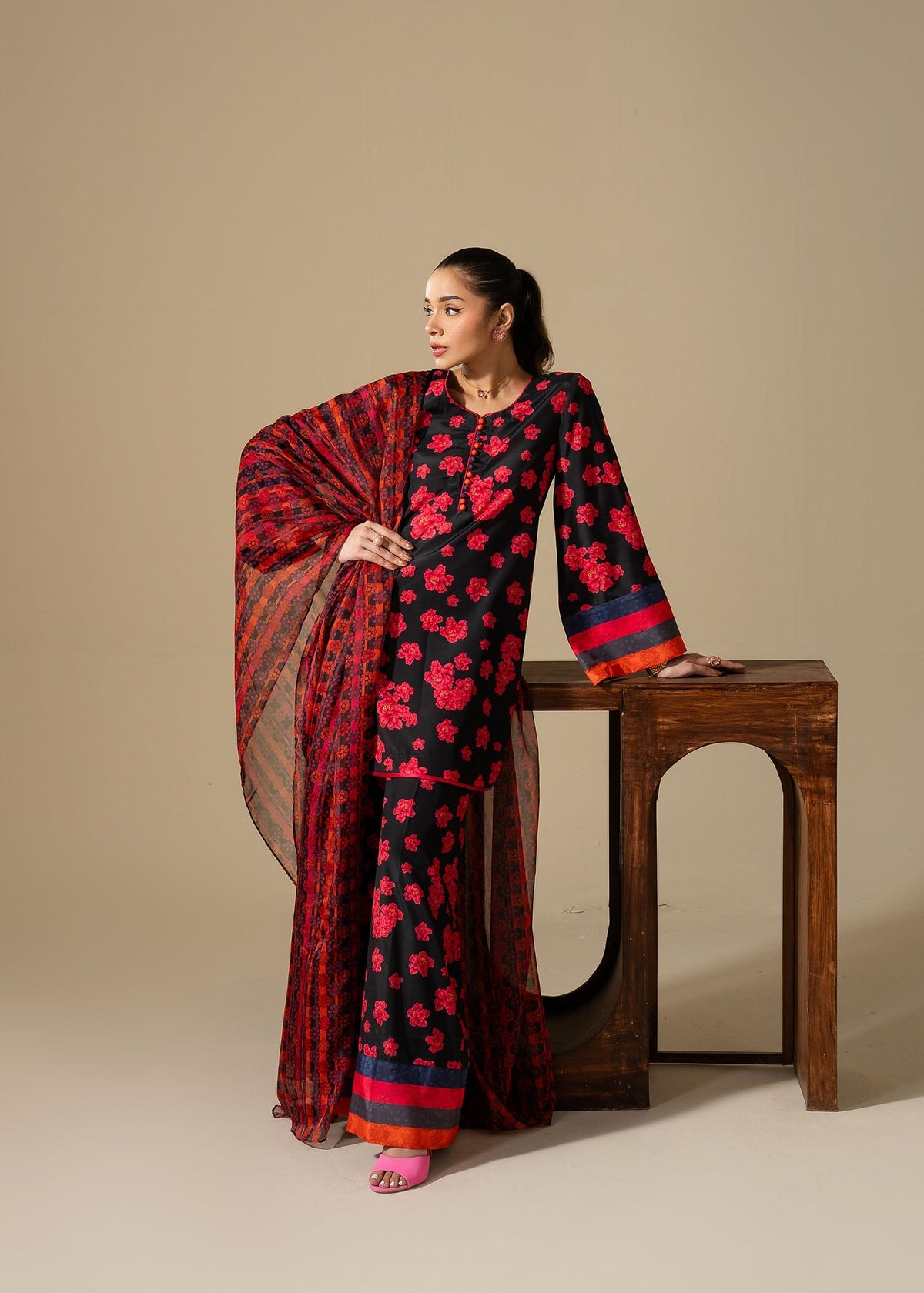Maria Osama Khan | Retro Vol 3 | Boho -  Maria Osama Khan Ladies Clothes - Original Designer Dress - House of Maryam