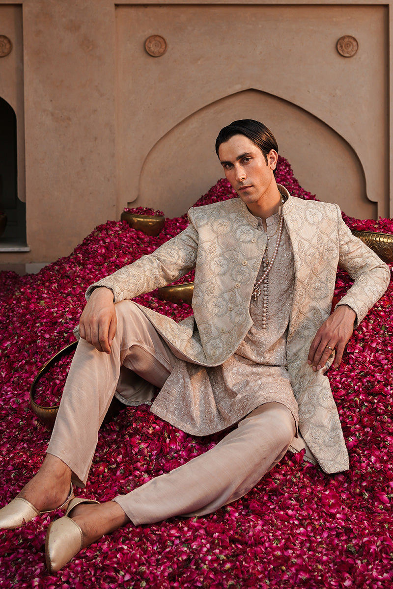 Republic By Omar Farooq | Luxury Rtw | "Dawoud" Kurta Pajama -  Republic by Omar Farooq Luxury RTW - Original Designer Dress - House of Maryam