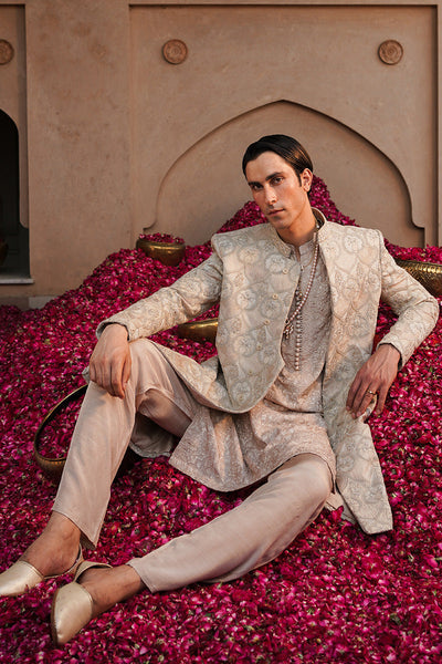 Republic By Omar Farooq | Luxury Rtw | "Dawoud" Kurta Pajama -  Republic by Omar Farooq Luxury RTW - Original Designer Dress - House of Maryam