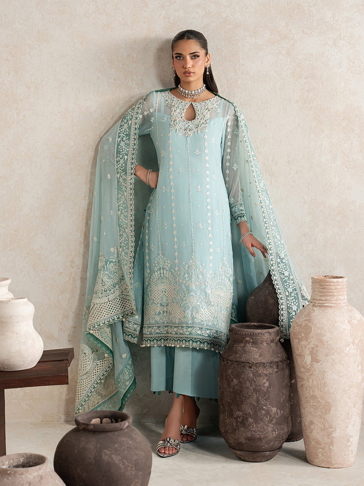 Gulaal | Inaaya Embroidered Chiffon 26 |Eileen, image 3