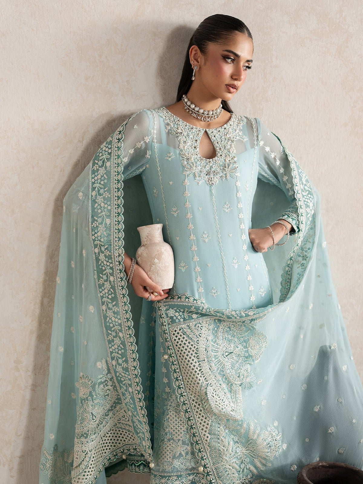Gulaal | Inaaya Embroidered Chiffon 26 |Eileen, image 4