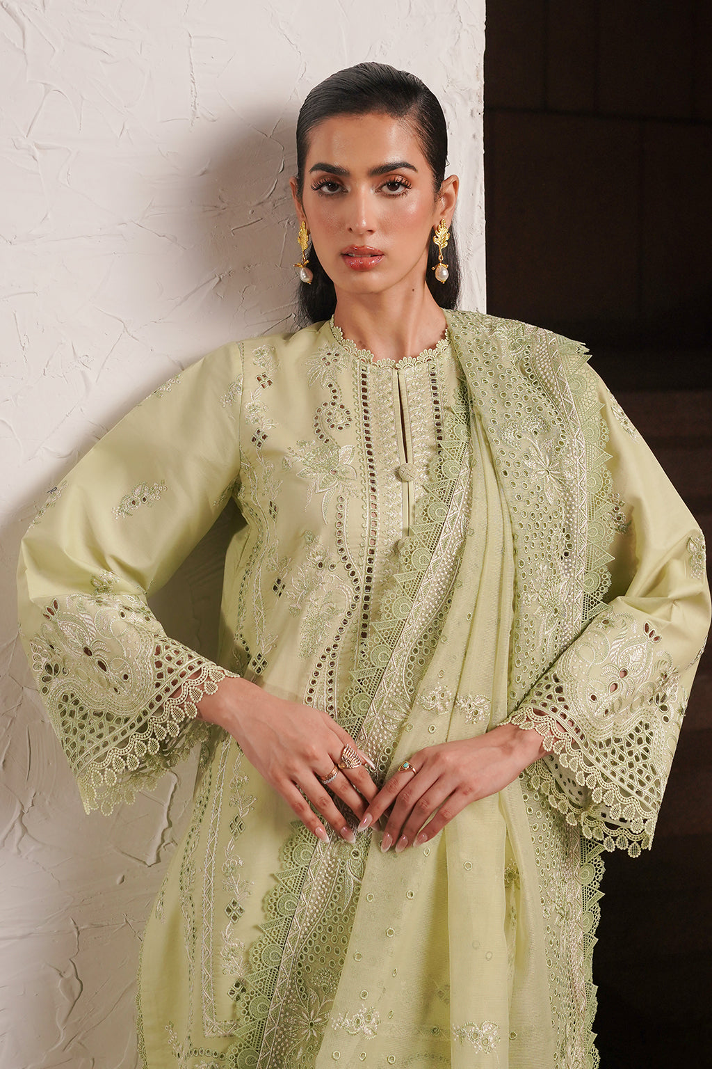 Afrozeh | Chikankari Lawn 24 | Kelly -  Afrozeh  - Original Designer Dress - House of Maryam
