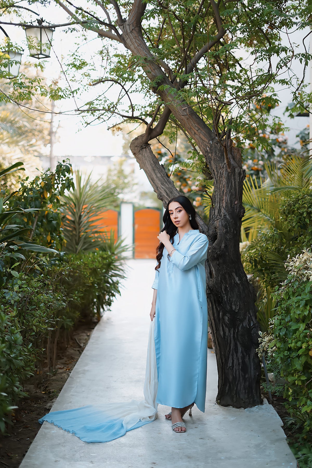 Erum Khan | Nue 25 | Serene Sky -  Erum Khan Ladies Clothes - Original Designer Dress - House of Maryam