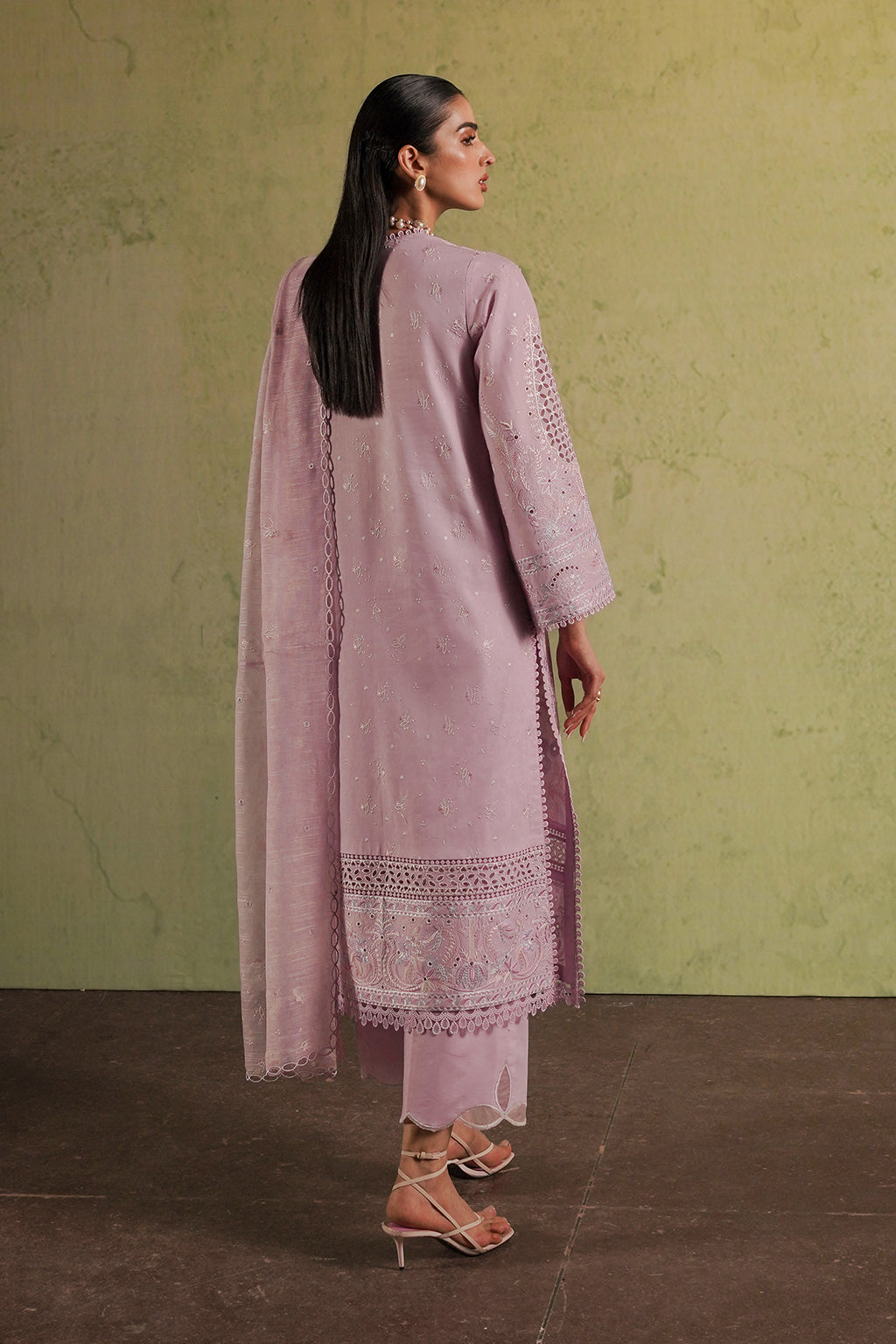Afrozeh | Chikankari Lawn 24 | Thistle -  Afrozeh Luxury - Original Designer Dress - House of Maryam