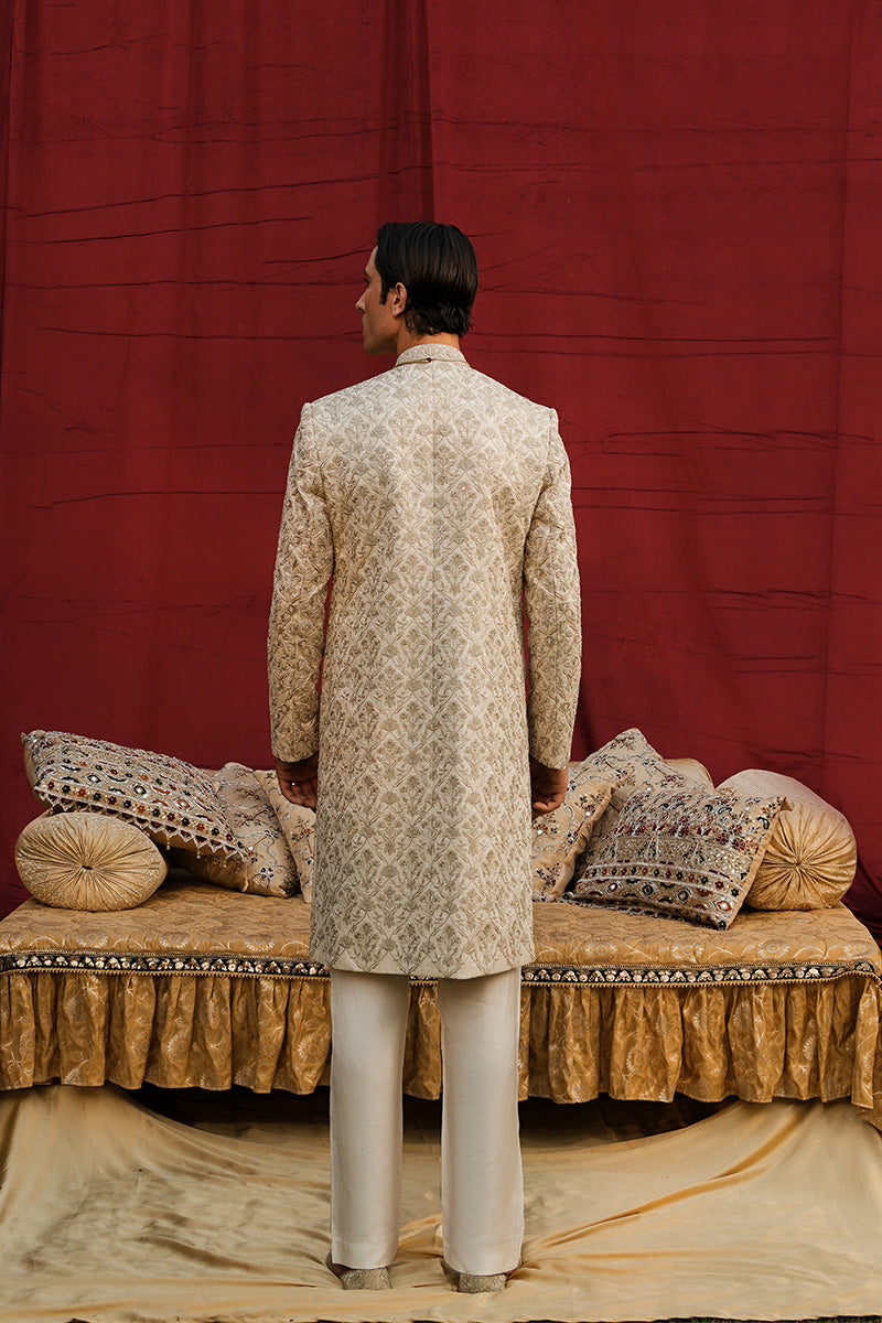 Republic By Omar Farooq | Sherwani Couture | "Musab" Sherwani -  Republic by Omar Farooq SHERWANI COUTURE - Original Designer Dress - House of Maryam