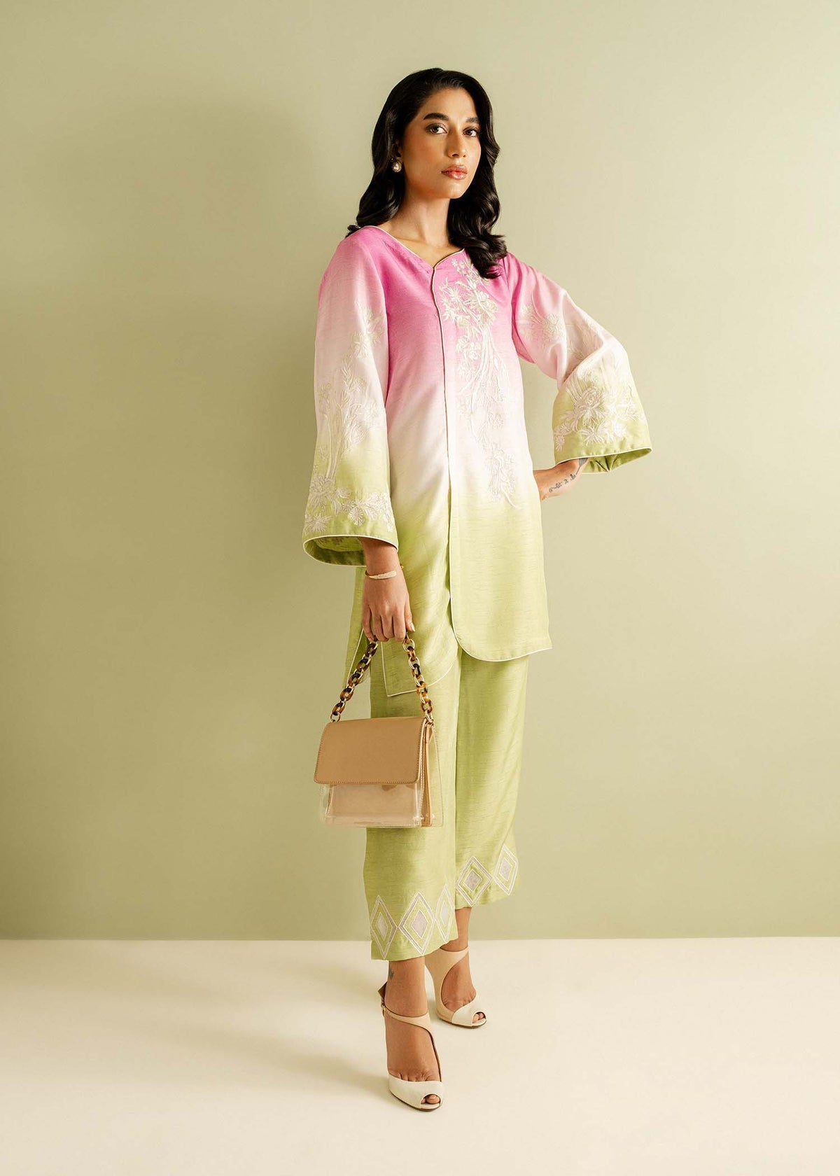 Mahgul | Ayanas Garden | Ombré Flower -  Mahgul Ladies Clothes - Original Designer Dress - House of Maryam