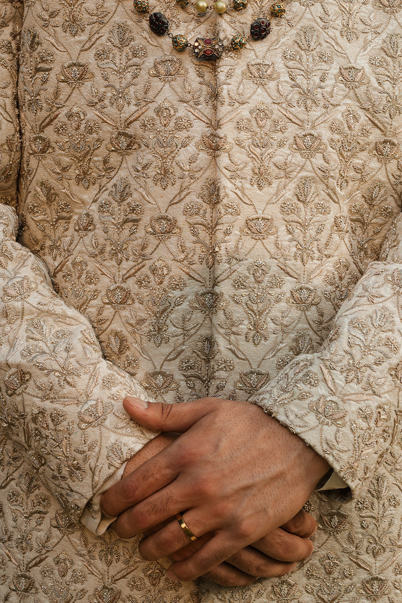 Republic By Omar Farooq | Sherwani Couture | "Musab" Sherwani -  Republic by Omar Farooq SHERWANI COUTURE - Original Designer Dress - House of Maryam
