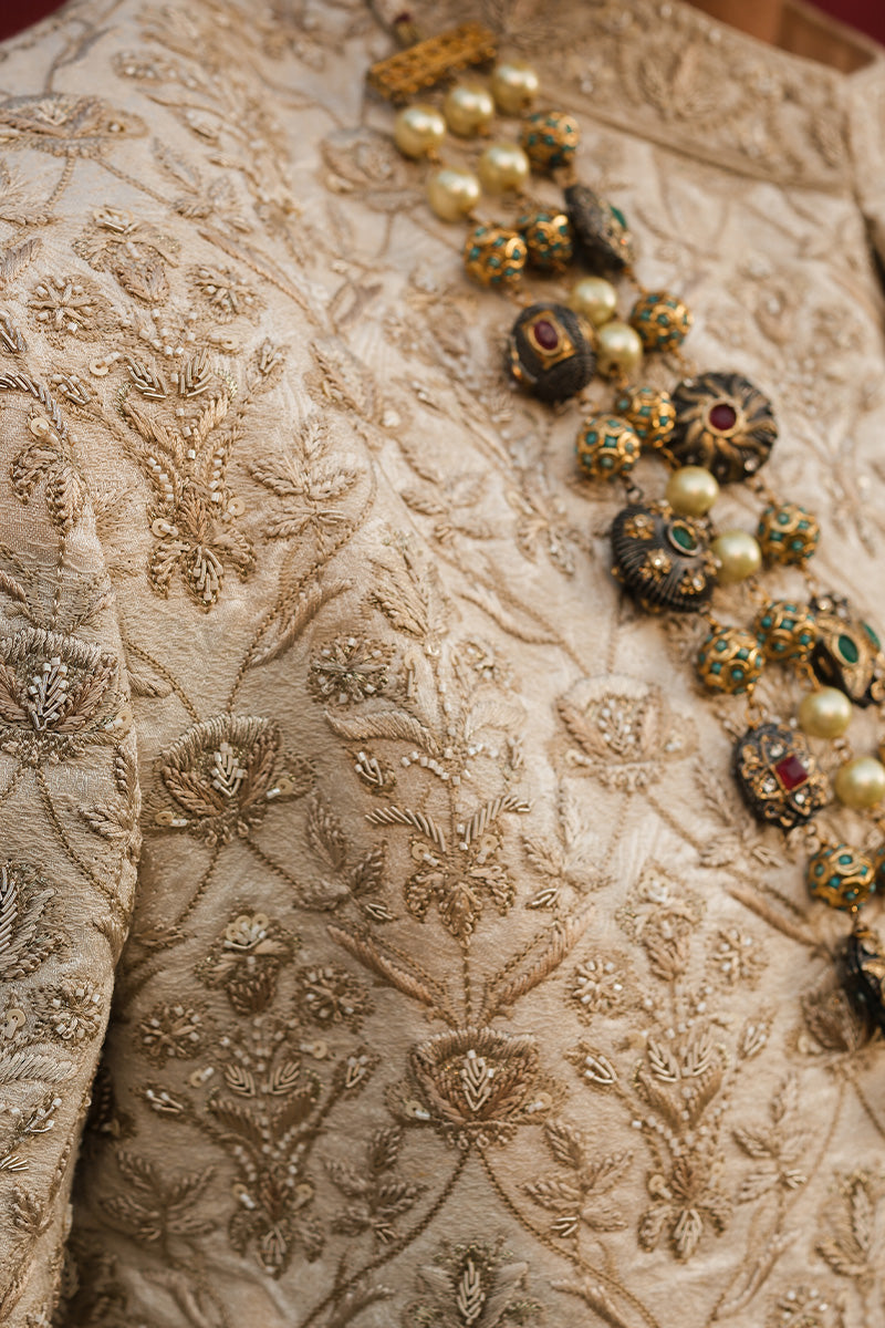 Republic By Omar Farooq | Sherwani Couture | "Musab" Sherwani -  Republic by Omar Farooq SHERWANI COUTURE - Original Designer Dress - House of Maryam