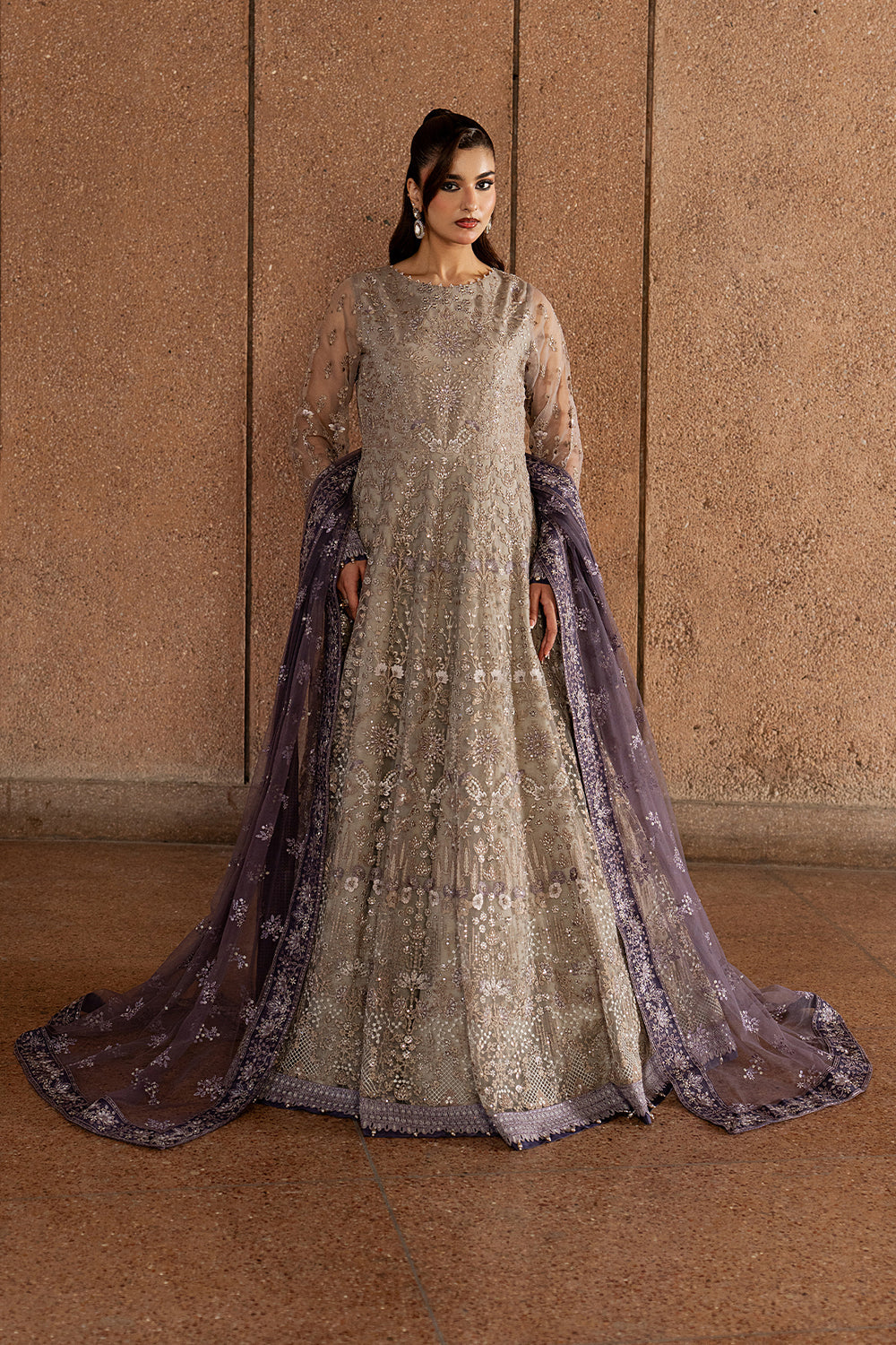 Lavish Premium | Lazawal Formals | Beige Serenity
