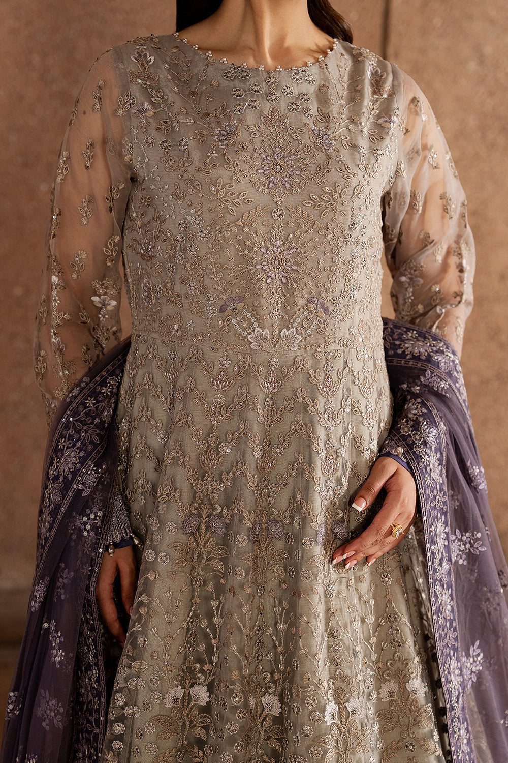 Lavish Premium | Lazawal Formals | Beige Serenity, image 3