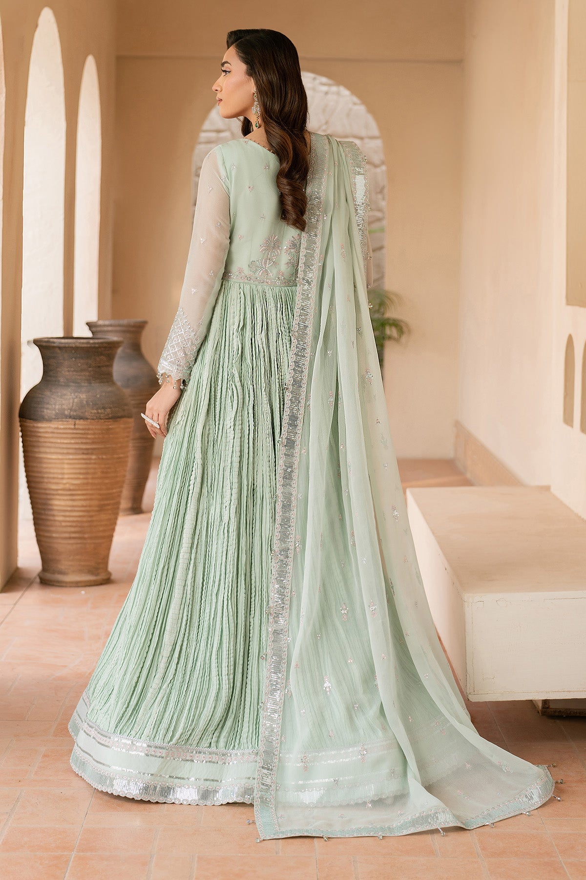 Alizeh | Ready to wear | Green Dress 3 Piece - RTW1020, image 2