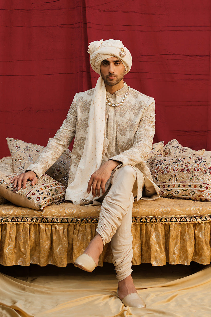 Republic By Omar Farooq | Sherwani Couture | "Maaz" Sherwani -  Republic by Omar Farooq SHERWANI COUTURE - Original Designer Dress - House of Maryam