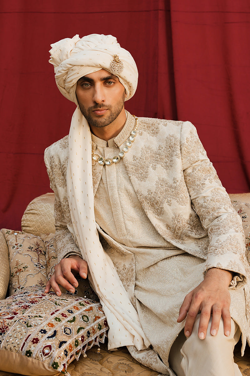 Republic By Omar Farooq | Sherwani Couture | "Maaz" Sherwani -  Republic by Omar Farooq SHERWANI COUTURE - Original Designer Dress - House of Maryam
