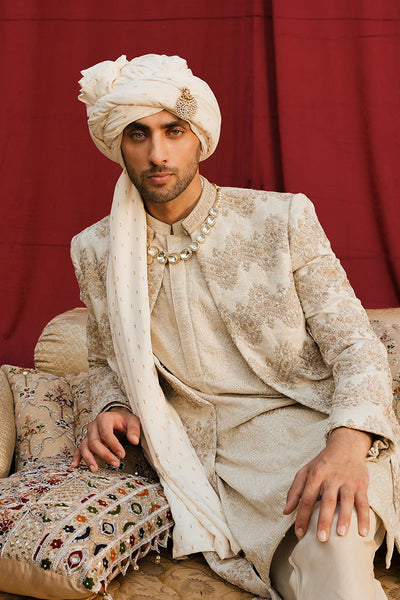 Republic By Omar Farooq | Sherwani Couture | "Maaz" Sherwani -  Republic by Omar Farooq SHERWANI COUTURE - Original Designer Dress - House of Maryam