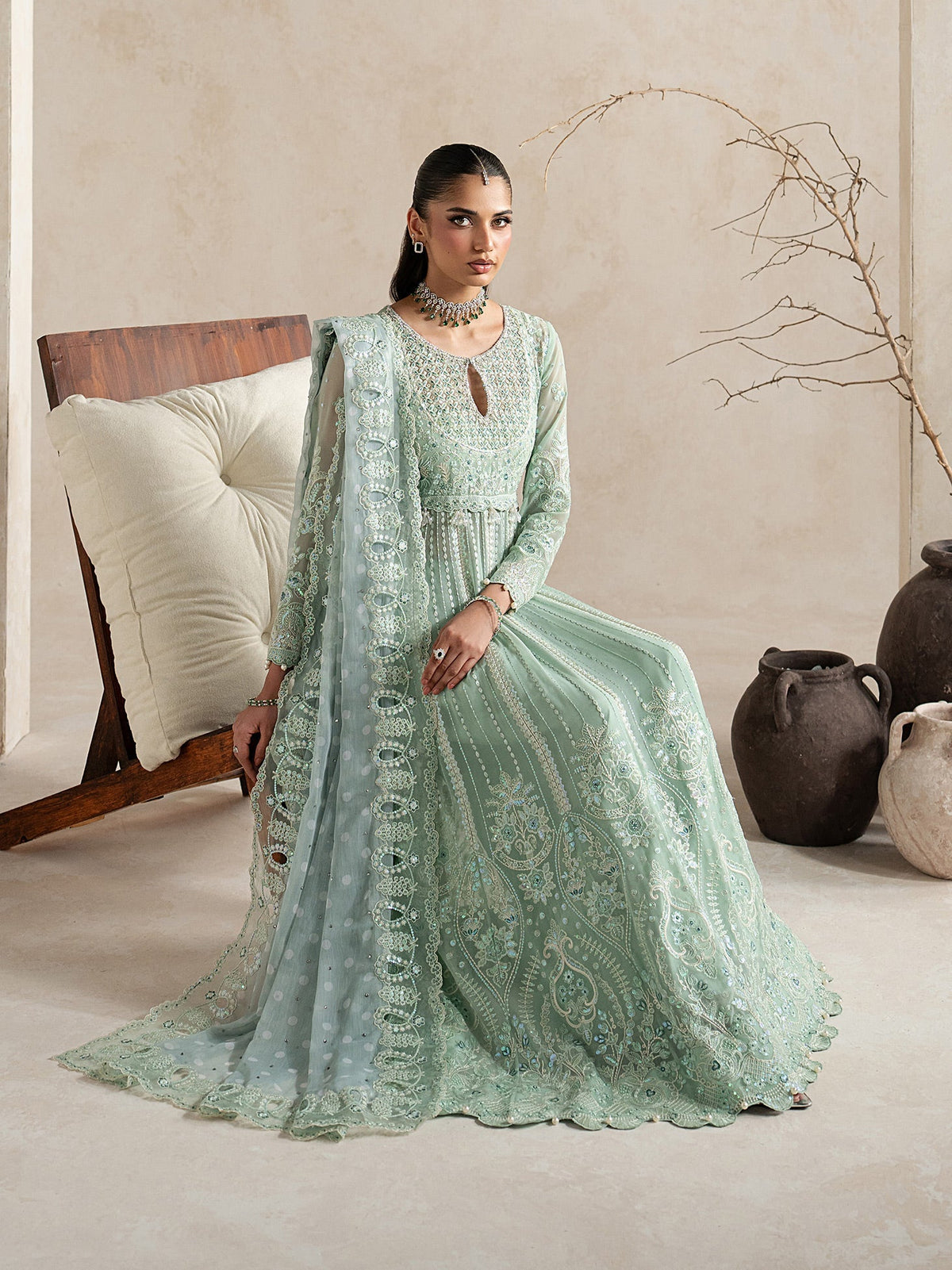Gulaal | Inaaya Embroidered Chiffon 26 | Evaa, image 8