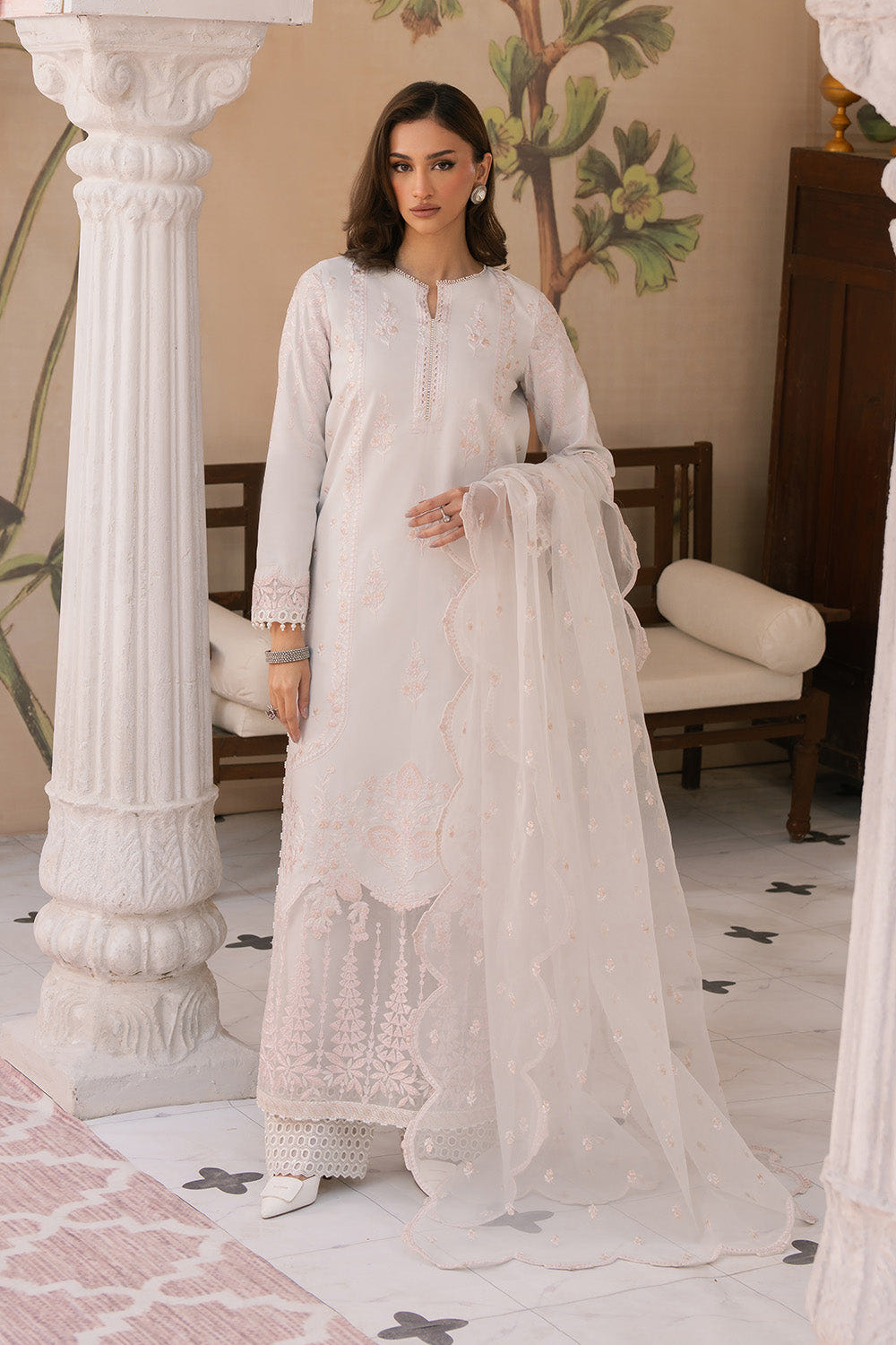 Maryum N Maria | Eid Luxury Lawn 25 | AREZOO - MS50153 -  Maryum N Maria Ladies Clothes - Original Designer Dress - House of Maryam